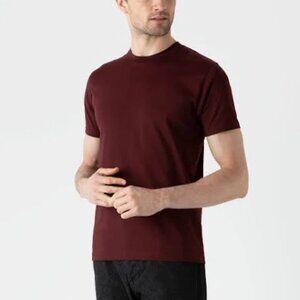 Men's Classic T-shirt Sunspel Burgundy Size M